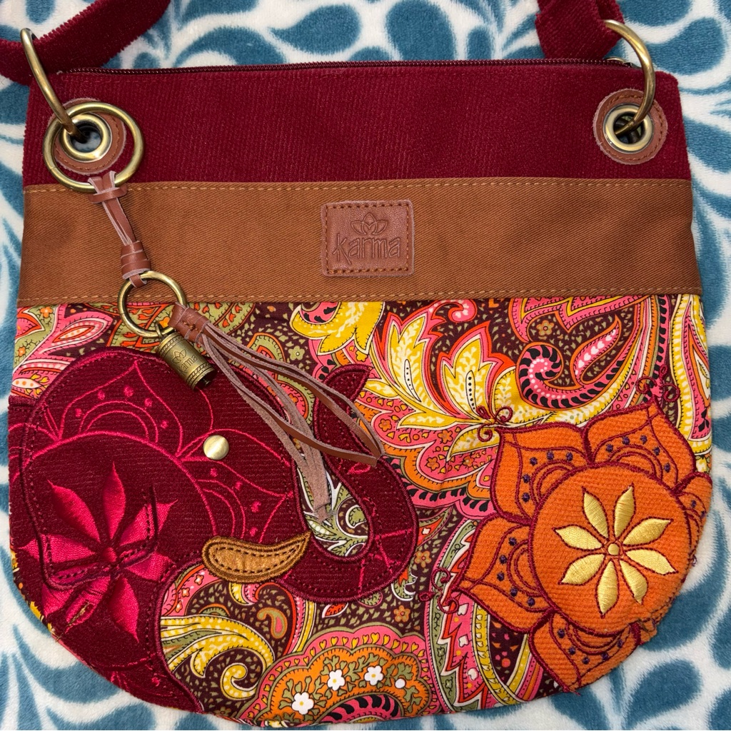 Karma Vibrant Paisley Shoulder Bag